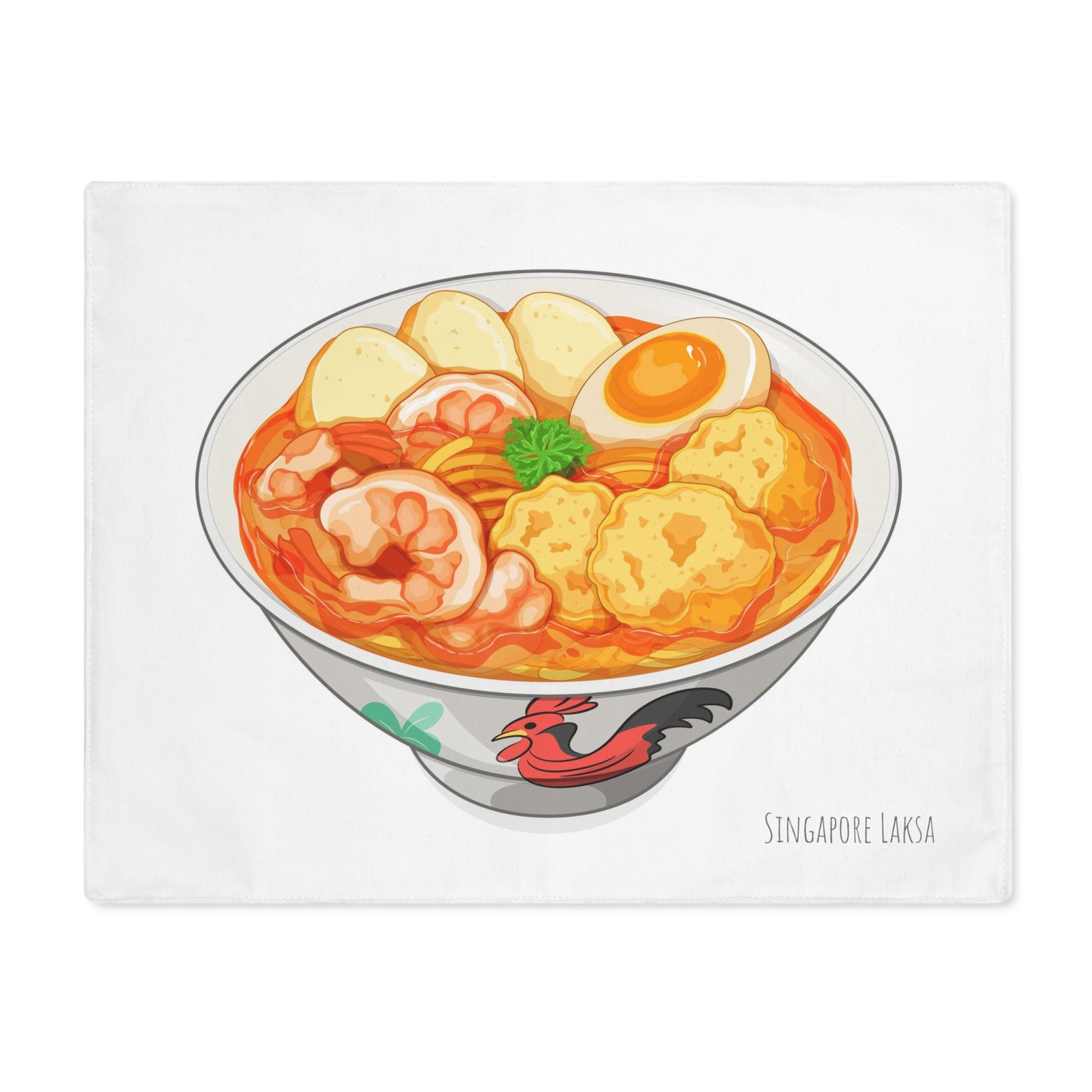 Singapore Cuisine Laksa - Placemat | Singapore Edition Souvenir & Novelty Gift