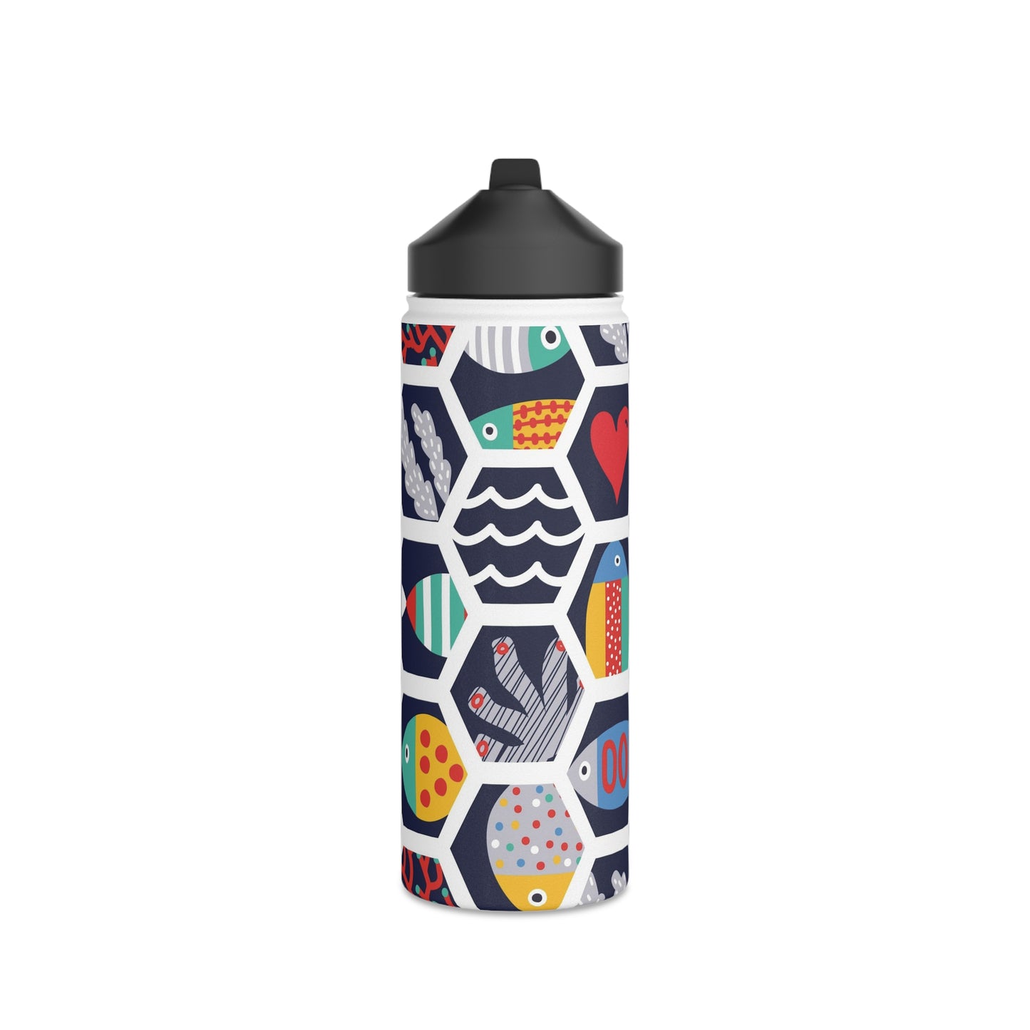 Colourful Fish World Stainless Steel Water Bottle | Unique Gifts For Any Occasion