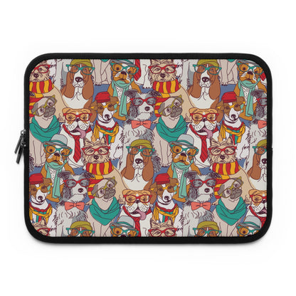 Hipster Dogs Fashion Laptop Sleeve | Unique Gifts For Pet Lovers