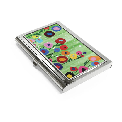 Art of Love Collection - Mongolia, Land of Dreams & Adventure "Colourful Spring" Business Card Holder