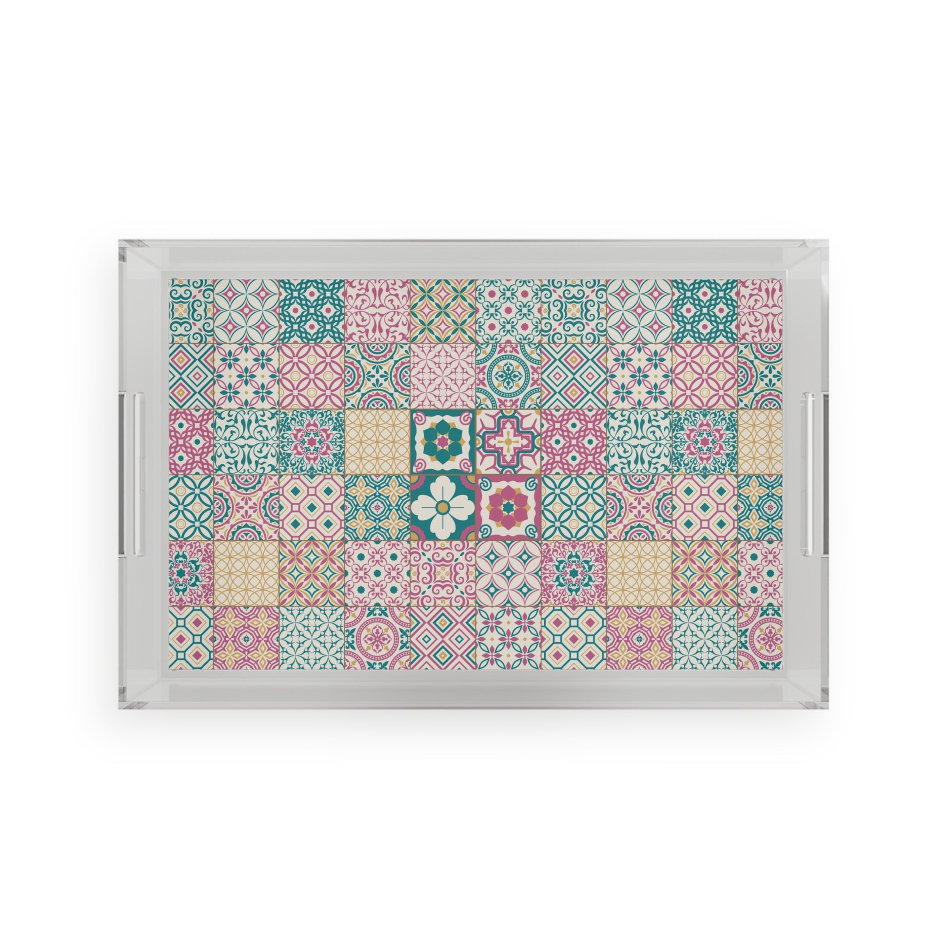 Singapore Heritage Peranakan "Sayang" Acrylic Serving Tray | Unique Singapore Souvenir & Novelty Gift