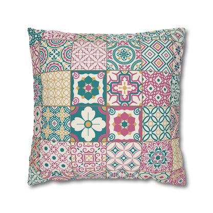 Singapore Heritage Peranakan "Sayang" Spun Polyester Square Cushion Cover Pillow Case