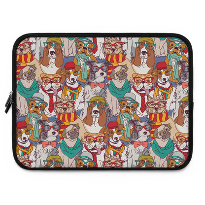 Hipster Dogs Fashion Laptop Sleeve | Unique Gifts For Pet Lovers