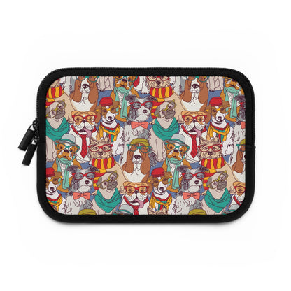 Hipster Dogs Fashion Laptop Sleeve | Unique Gifts For Pet Lovers