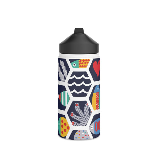 Colourful Fish World Stainless Steel Water Bottle | Unique Gifts For Any Occasion