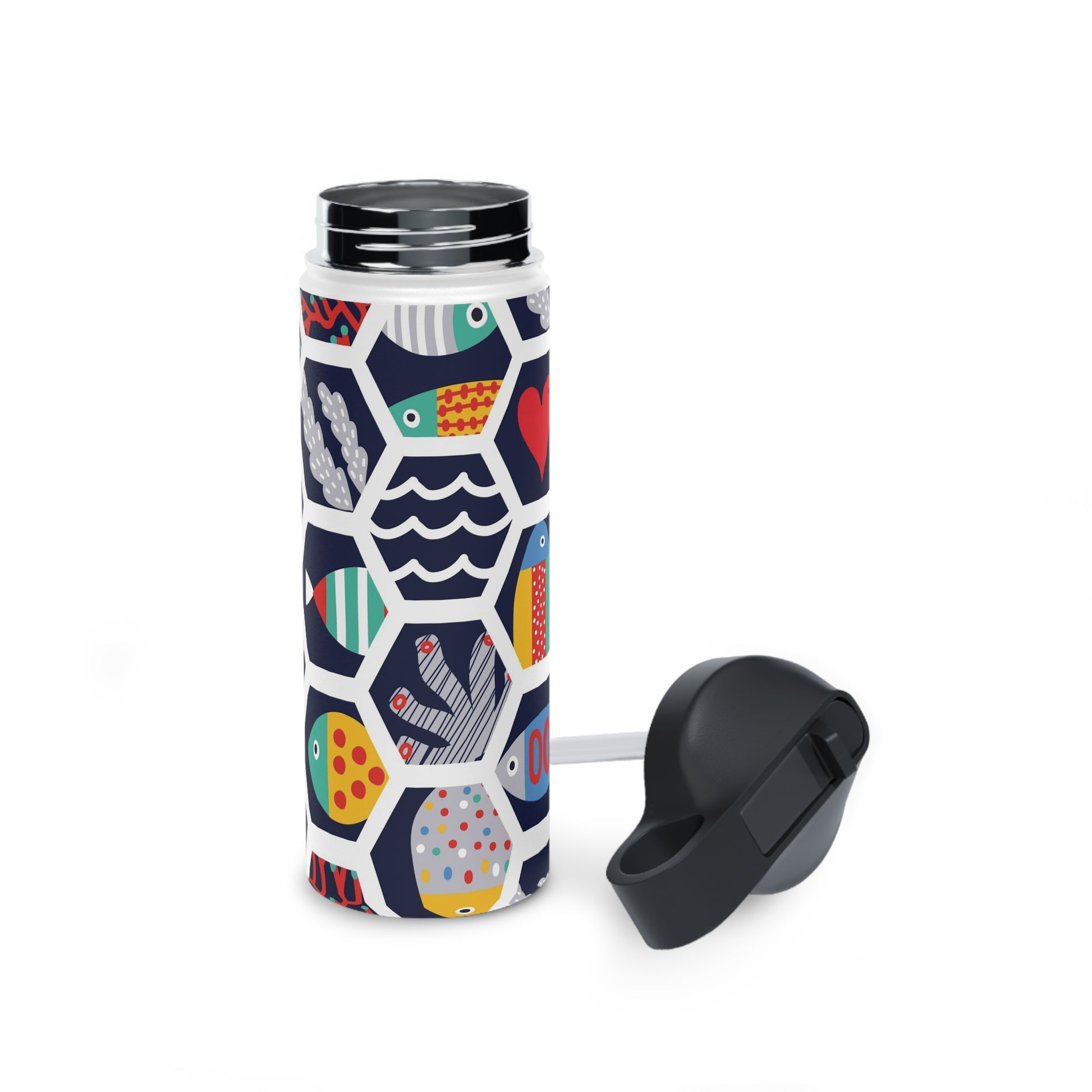 Colourful Fish World Stainless Steel Water Bottle | Unique Gifts For Any Occasion