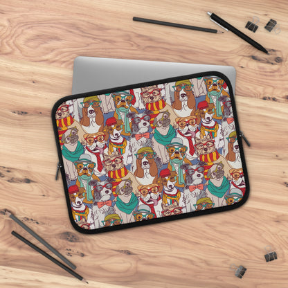 Hipster Dogs Fashion Laptop Sleeve | Unique Gifts For Pet Lovers