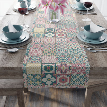 Singapore Heritage Peranakan "Sayang" Table Runner (Cotton Twill/ Polyester)