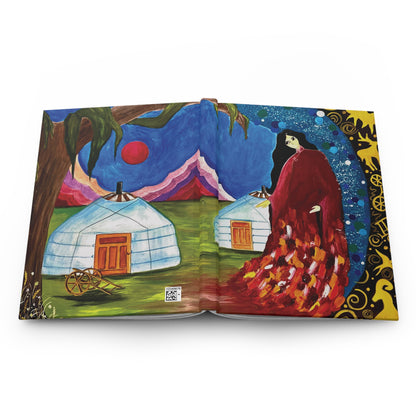 Art of Love Collection - Mongolia, Land of Dreams & Adventure "A Yurt Story" Matte Hardcover Notebook Journal