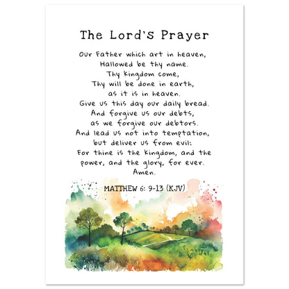 The Lord's Prayer Matte Poster