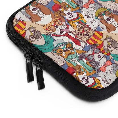 Hipster Dogs Fashion Laptop Sleeve | Unique Gifts For Pet Lovers