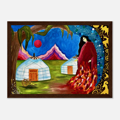Art of Love Collection - Mongolia, Land of Dreams & Adventure "A Yurt Story" Matte Poster - THE LITTLE BIG TREE