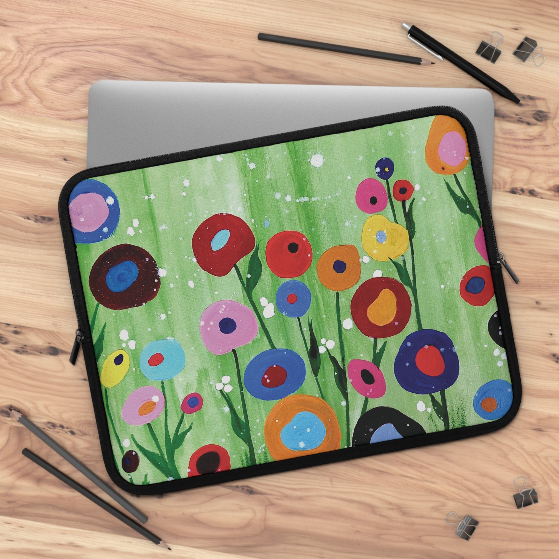 Art of Love Collection - Mongolia, Land of Dreams & Adventure "Colourful Spring"  Laptop Sleeve (Sizes 7”, 10”, 13”, 15”, 17”) - THE LITTLE BIG TREE