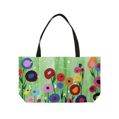 Art of Love Collection - Mongolia, Land of Dreams & Adventure "Colourful Spring" Weekender Tote Bag - THE LITTLE BIG TREE