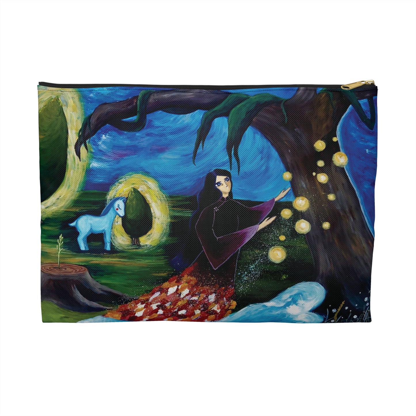 Art of Love Collection - Mongolia, Land of Dreams & Adventure "Song of Praise" Accessory Pouch - THE LITTLE BIG TREE