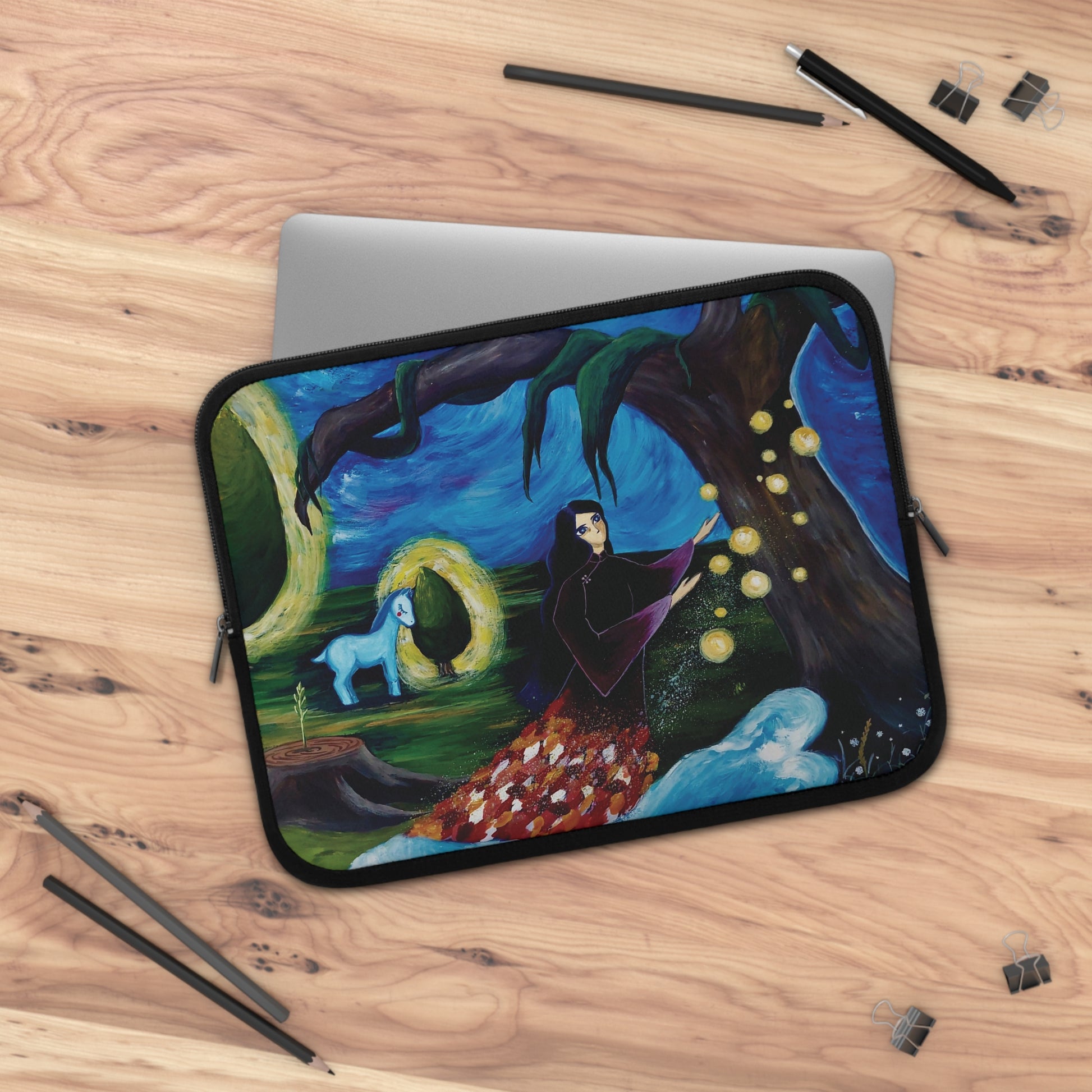 Art of Love Collection - Mongolia, Land of Dreams & Adventure "Song of Praise" Laptop Sleeve (Sizes 7”, 10”, 13”, 15”, 17”) - THE LITTLE BIG TREE