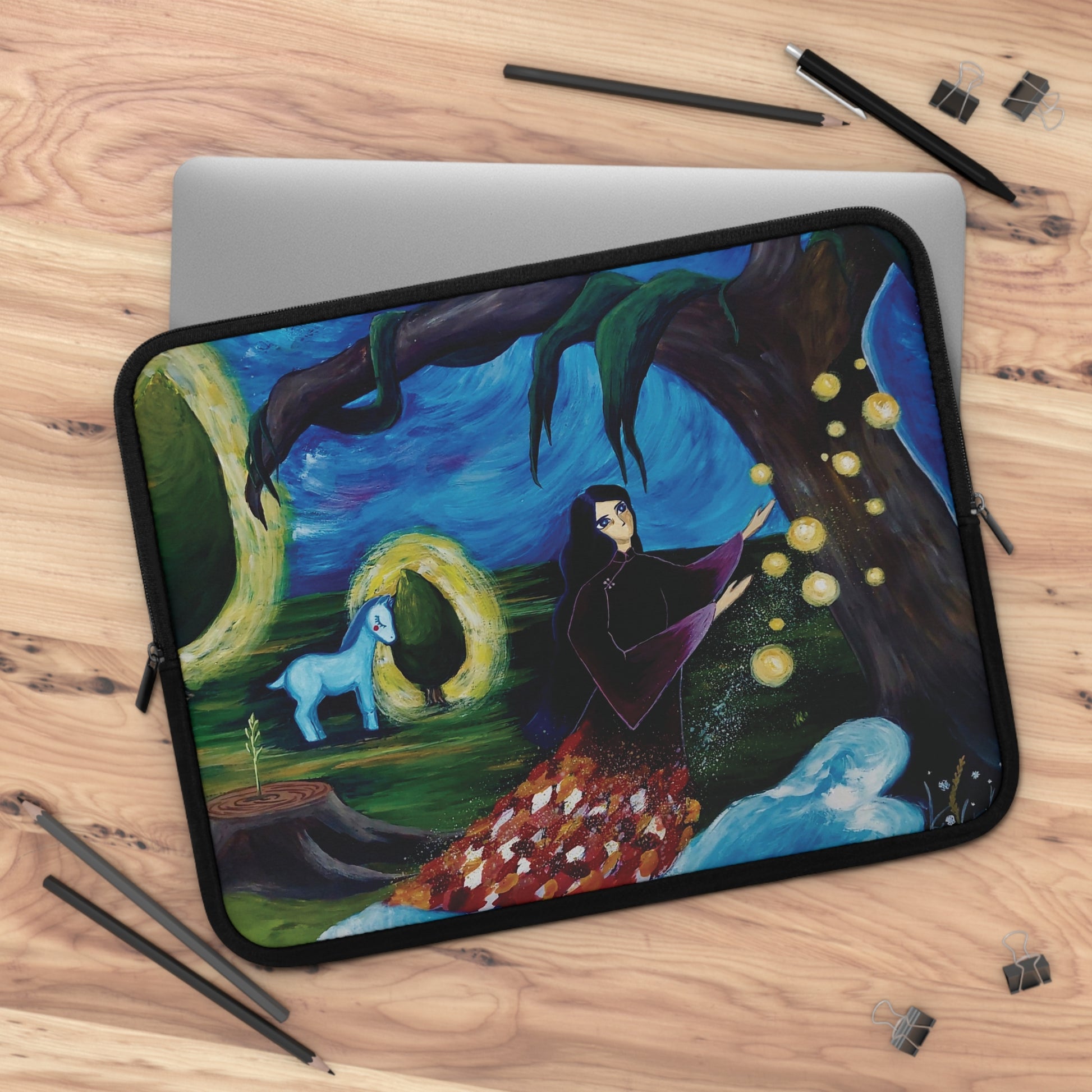 Art of Love Collection - Mongolia, Land of Dreams & Adventure "Song of Praise" Laptop Sleeve (Sizes 7”, 10”, 13”, 15”, 17”) - THE LITTLE BIG TREE