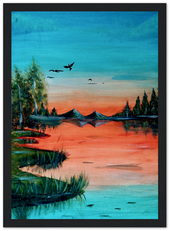 Art of Love Collection - Mongolia, Land of Dreams & Adventure "Waters of Mongolia" Matte Poster - THE LITTLE BIG TREE