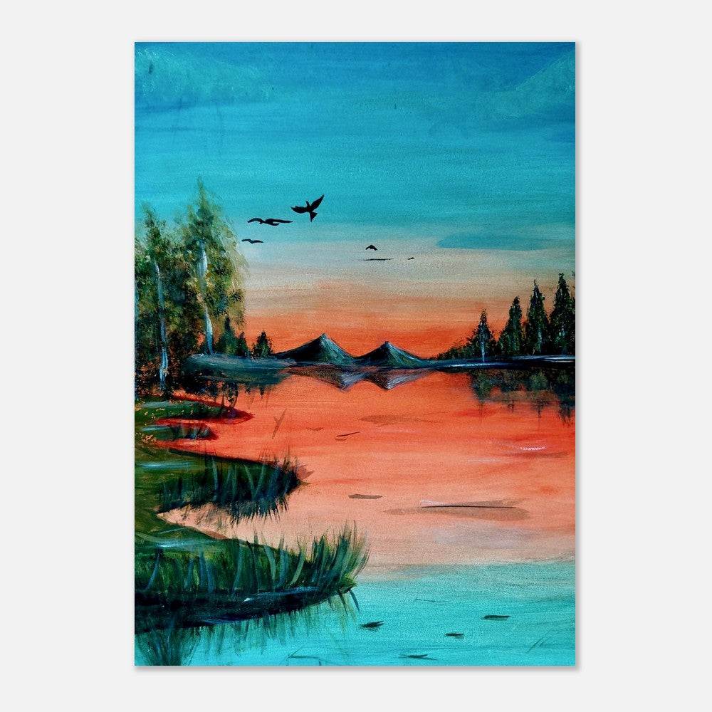 Art of Love Collection - Mongolia, Land of Dreams & Adventure "Waters of Mongolia" Matte Poster - THE LITTLE BIG TREE