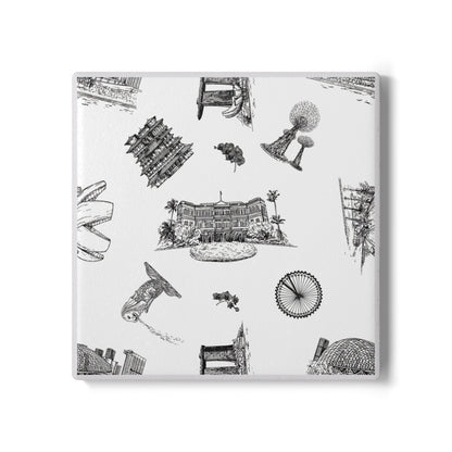 Singapore Heritage Landmarks Ceramic Coaster