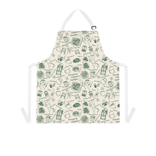 Singapore Heritage Nanyang Coffeeshop Doodles Apron