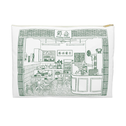 Singapore Heritage Nanyang Kopitiam Coffeeshop Interior Accessory Pouch