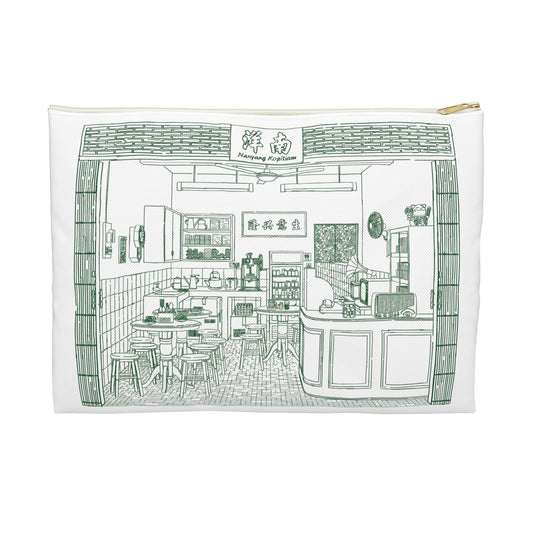 Singapore Heritage Nanyang Kopitiam Coffeeshop Interior Accessory Pouch