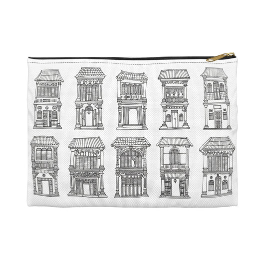 Singapore Heritage Peranakan Houses Accessory Pouch
