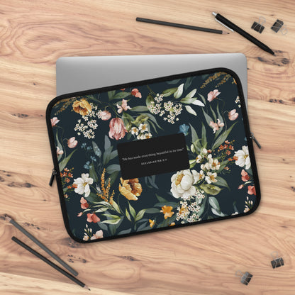 He Made Everything Beautiful Laptop Sleeve (Sizes 7”, 10”, 13”, 15”, 17”)