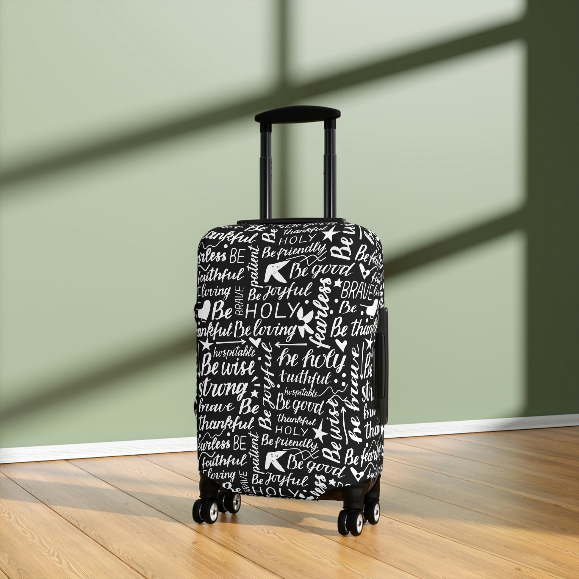 Scripture Print Luggage Cover | Unique Christian Gift & Inspiration