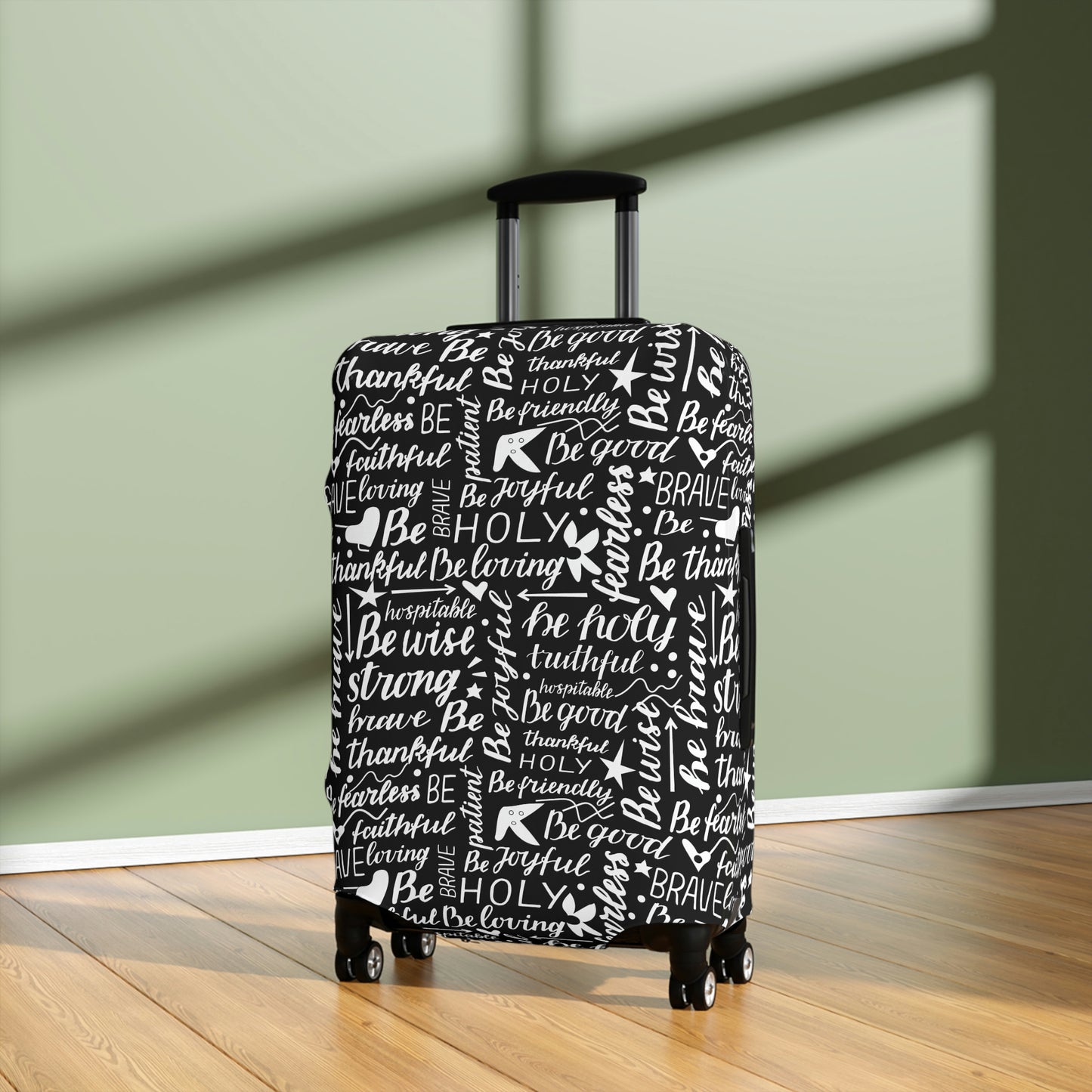 Scripture Print Luggage Cover | Unique Christian Gift & Inspiration