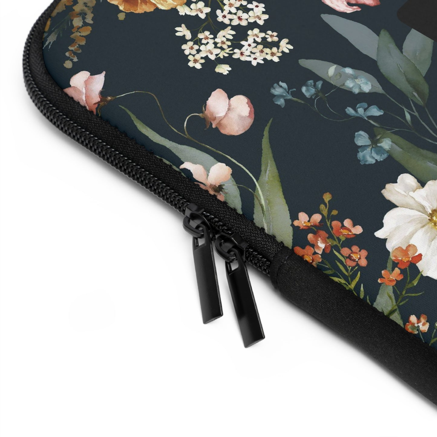 He Made Everything Beautiful (Simplified Chinese Bible Verse) Floral Laptop Sleeve (Sizes 7”, 10”, 13”, 15”, 17”) 神按其时而成为美好系列 花卉笔记本电脑保护套