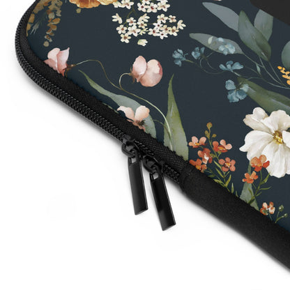 He Made Everything Beautiful (Simplified Chinese Bible Verse) Floral Laptop Sleeve (Sizes 7”, 10”, 13”, 15”, 17”) 神按其时而成为美好系列 花卉笔记本电脑保护套