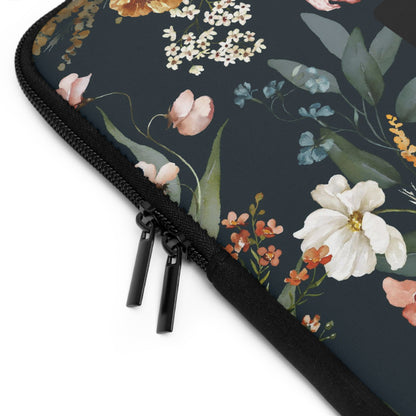 He Made Everything Beautiful (Simplified Chinese Bible Verse) Floral Laptop Sleeve (Sizes 7”, 10”, 13”, 15”, 17”) 神按其时而成为美好系列 花卉笔记本电脑保护套