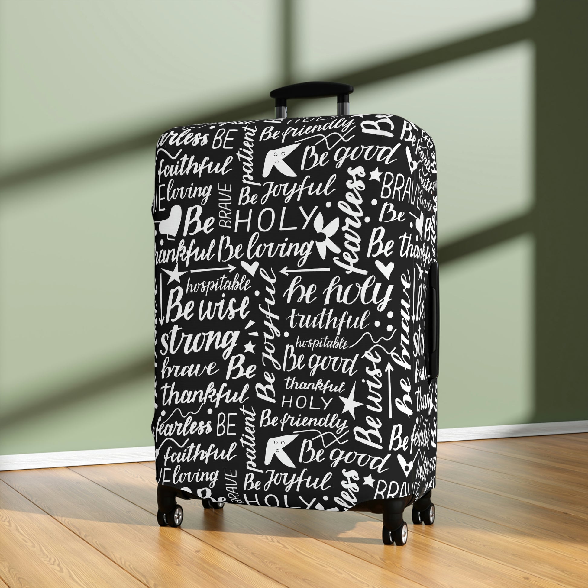 Scripture Print Luggage Cover | Unique Christian Gift & Inspiration