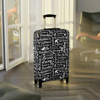 Scripture Print Luggage Cover | Unique Christian Gift & Inspiration